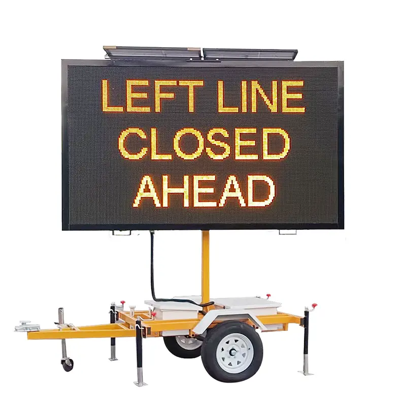 Solar Powered Mobile Changeable Message Sign
